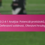 3-2-4-1 Analýza: Potenciál protiútoků, Defenzivní solidnost, Ofenzivní hrozby