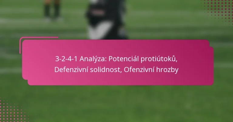 3-2-4-1 Analýza: Potenciál protiútoků, Defenzivní solidnost, Ofenzivní hrozby
