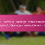 3-2-4-1 Formace Hodnocení Hráčů: Posuzování Příspěvků, Výkonových Metrik, Účinnosti Rolí
