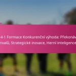 3-2-4-1 Formace Konkurenční výhoda: Překonávání rivalů, Strategické inovace, Herní inteligence