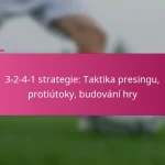 3-2-4-1 strategie: Taktika presingu, protiútoky, budování hry