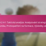 3-2-4-1 Taktická analýza: Analyzování strategií protivníka, Protiopatření na formace, Výsledky zápasů