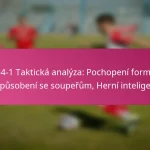 3-2-4-1 Taktická analýza: Pochopení formací, Přizpůsobení se soupeřům, Herní inteligence