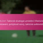 3-2-4-1 Taktické strategie umístění: Efektivní rozestavení, pohybové vzory, taktická uvědomělost
