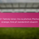 3-2-4-1 Taktický rámec: Hra na přechod, Přechodové strategie, Role při standardních situacích