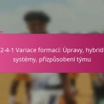 3-2-4-1 Variace formací: Úpravy, hybridní systémy, přizpůsobení týmu