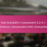 Role brankáře v rozestavení 3-2-4-1: Distribuce, Zastavování střel, Komunikace