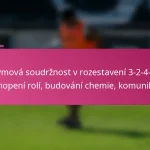 Týmová soudržnost v rozestavení 3-2-4-1: Pochopení rolí, budování chemie, komunikace