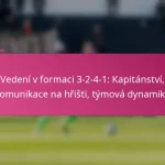 Vedení v formaci 3-2-4-1: Kapitánství, komunikace na hřišti, týmová dynamika
